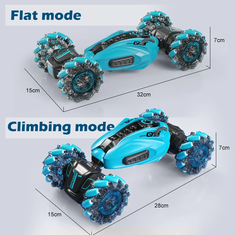 New Style 360° 4WD All-Round Drift Spray Remote Control Stunt Car Gesture High Speed Off-road RC Car Toys For Boys Girls Gifts