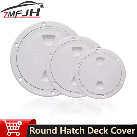 4" 6" 8" ABS Round Hatch Deck Cover Hatch Cover Non Slip Inspection Hatch Black/White For Marine RV Yacht Boat Hatch Accessories