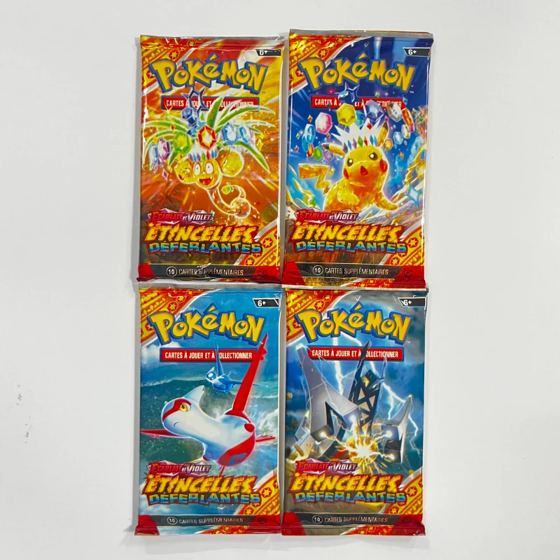 40 шт. французская карта покемонов SCARLET VIOLET 151 блестящие звезды темноты аблаз Покемон бустер боевая транзакционная карта детский подарок