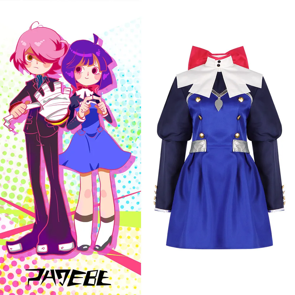 

Anime Concrete Revolutio Hoshino Teruko Cosplay Costume Blue Dress Uniform Halloween Carnival Cosplay Hoshino Teruko Outfits