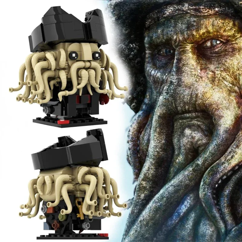 

266pcsMOC Davy Jones From FAMOUS Pirates Movie Figures Collection Birthday Gift Children's Toys