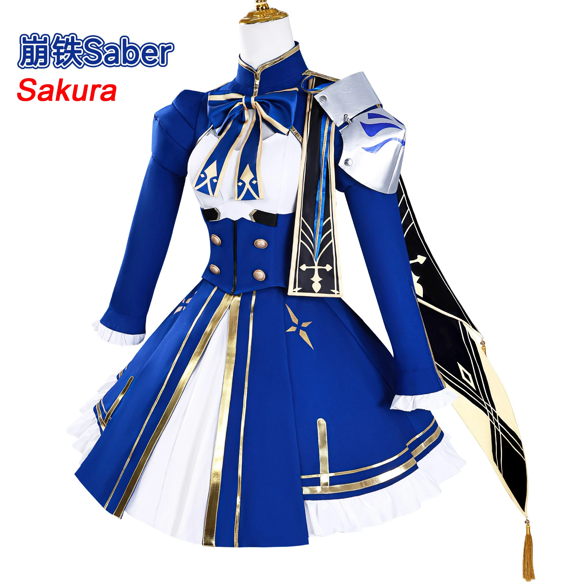 

Honkai Star Rail HSR Fate Saber Cosplay Costume Wig Women Halloween Carnival Party Role Playing Dress Outfits Clothes
