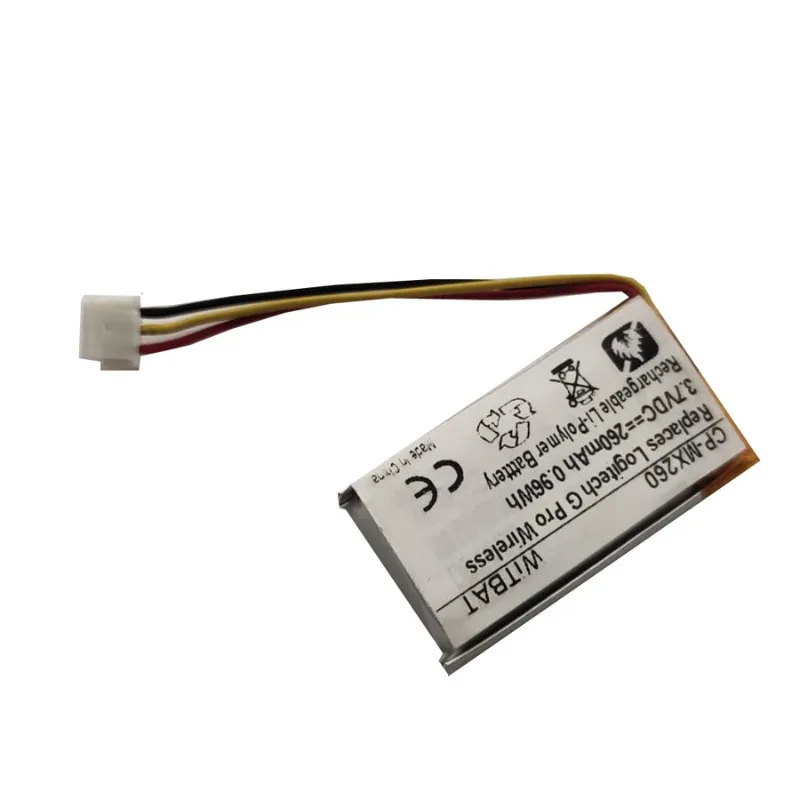 Nowa bateria zamienna 3,7 V 240 mAh 533-000151 (GPW) do Logitech G Pro G535 Wireless PRO X Superlight M-R0070