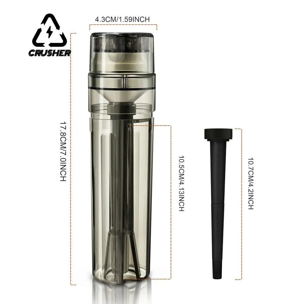 CRUSHER 3 in 1 Cone Roller Pre Roll Paper Filling Machine All in One Tobacco Grinder for DIY Horn Tube Smoking Pipe Accessories