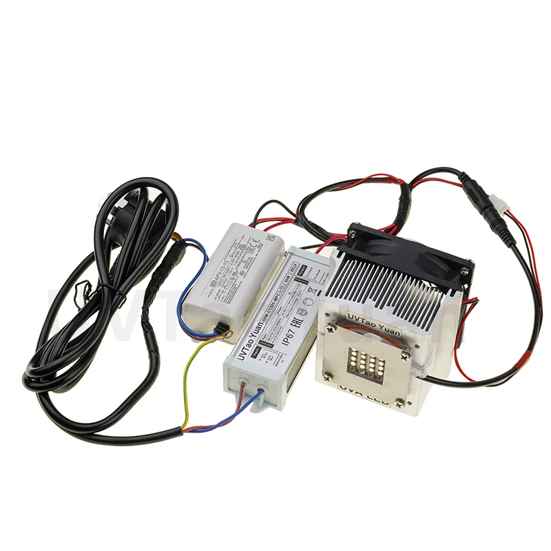 Lámpara LED UV UVTaoYuan de 50W y 395nm para Curado de Tinta y Pintura, Pruebas de Laboratorio, Revestimiento de Pisos de Madera, Bajo Costo, Alta Intensidad Luminosa