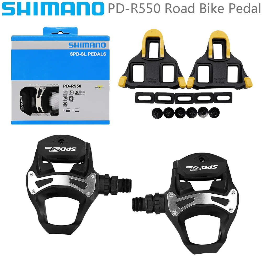 Shimano TIAGRA PD-R550 For Road Bike Pedal Single Sided Self-Locking With SH11 Cleats Original Bicycle Parts