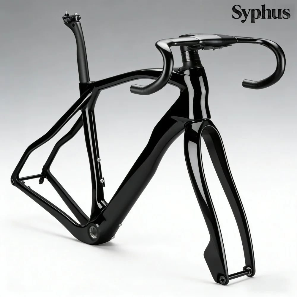 

Syphus T1100 Carbon Gravel Frame 700*45c Gravel Bike Frame Disc Brake Gravel Bike Frameset Gravel Road Frame