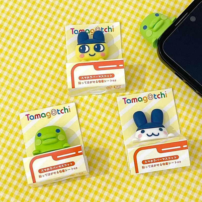 

In Stock Tamagotchi Mametchi Adorable Rubber Phone Mascot With Adhesive Sheet Phone Decor Ornament Send Friend Holiday Gift