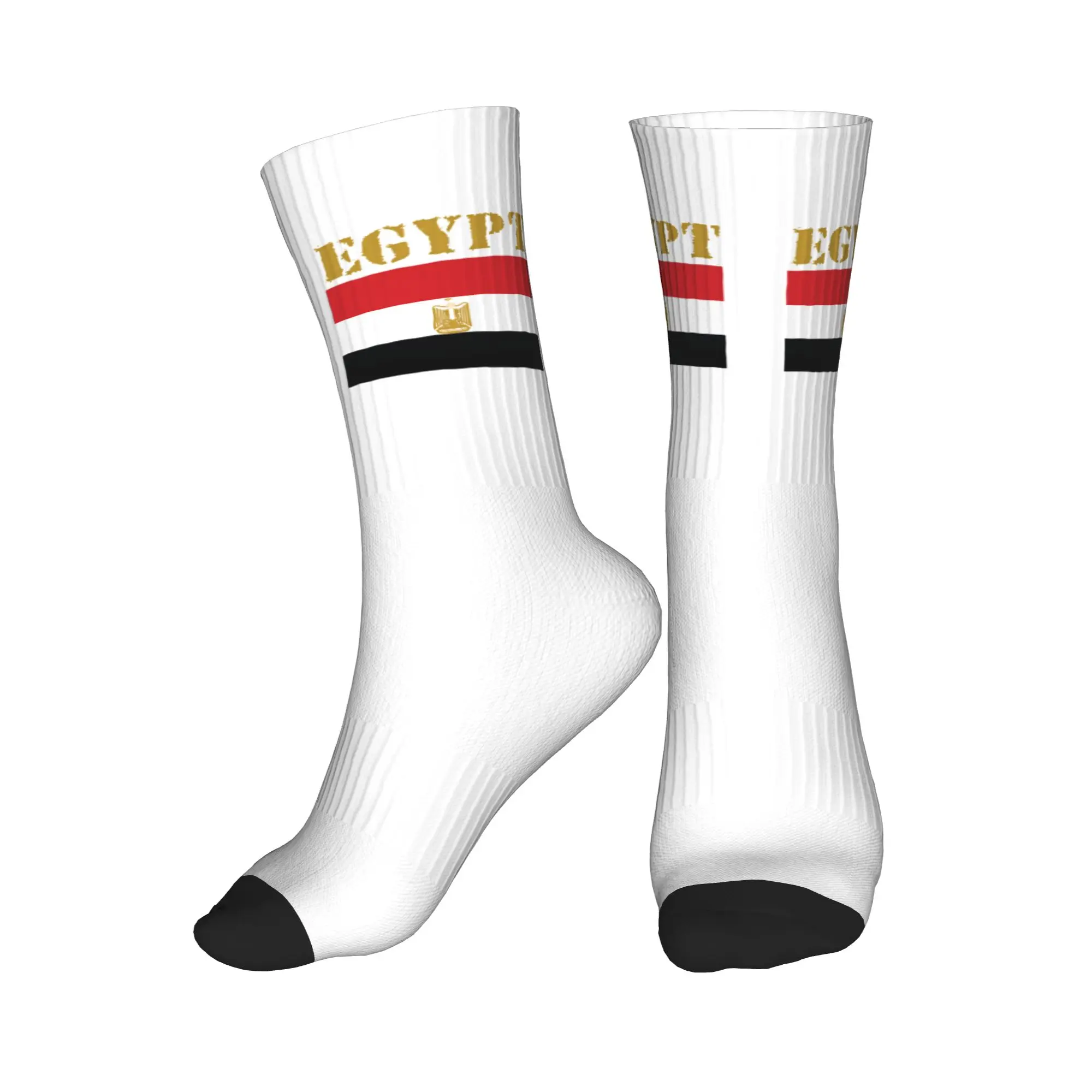

Fashion Printed Egypt Flag Socks for Women Men Stretchy Summer Autumn Winter Crew Socks