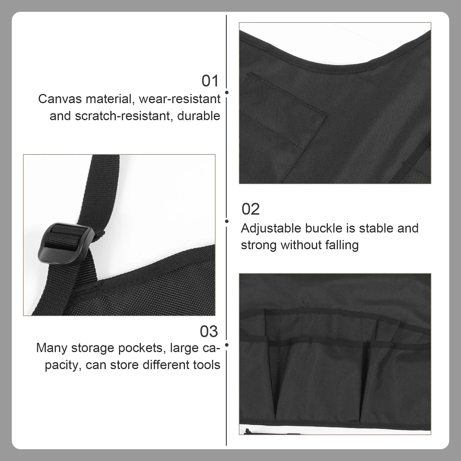 

Premium Heavy-Duty Canvas Gardening Apron with 12 Multi-Functional Pockets for Tools Storage Comfortable Fit Workshop Home