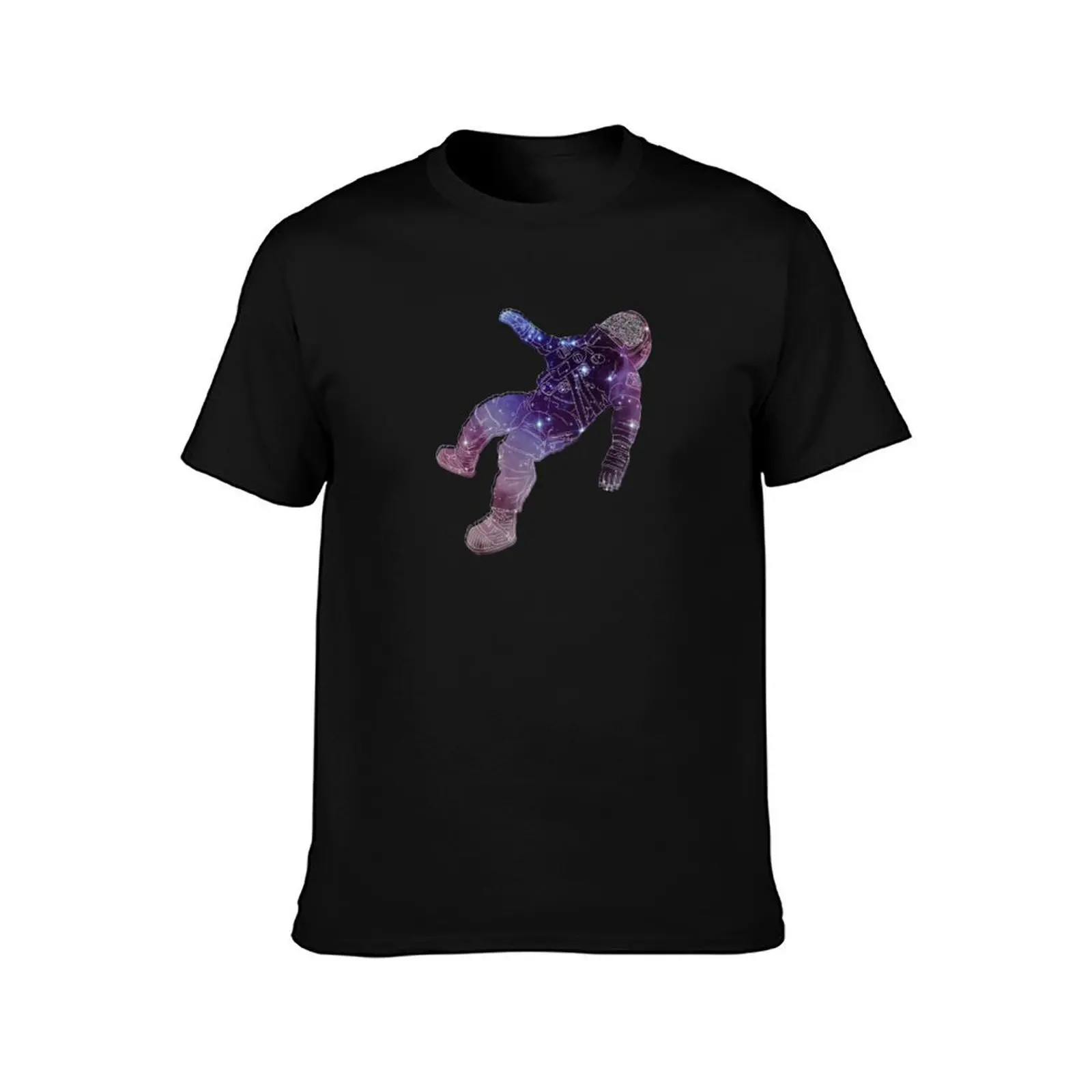 The blue stones Astronaut - Black Holes - logo T-Shirt Casual Loose Short Sleeve Tee for Men T-Shirt