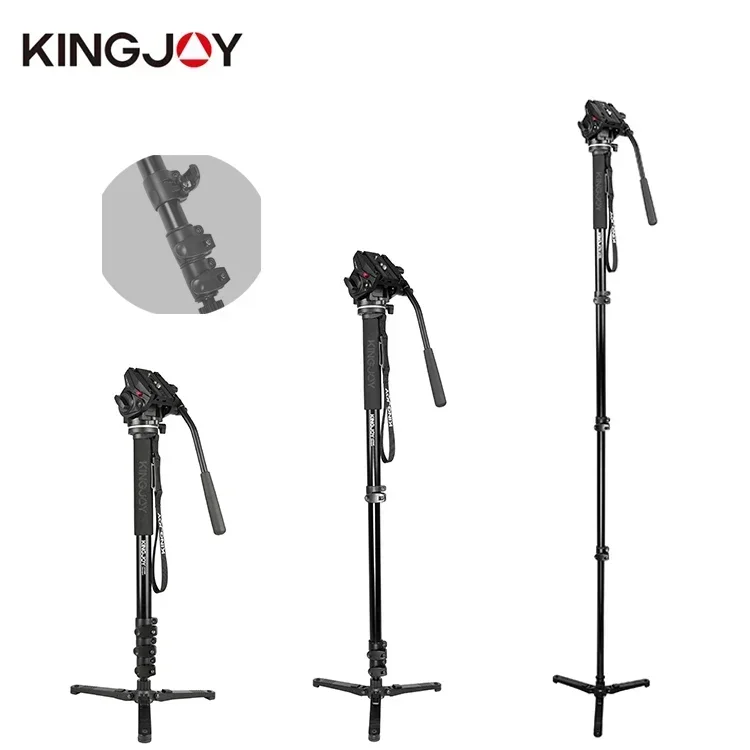 Kingjoy Professional Photography Flexible Stand 2M Selfie Stick Tripod DV Action Camera Video DSLR Monopod
