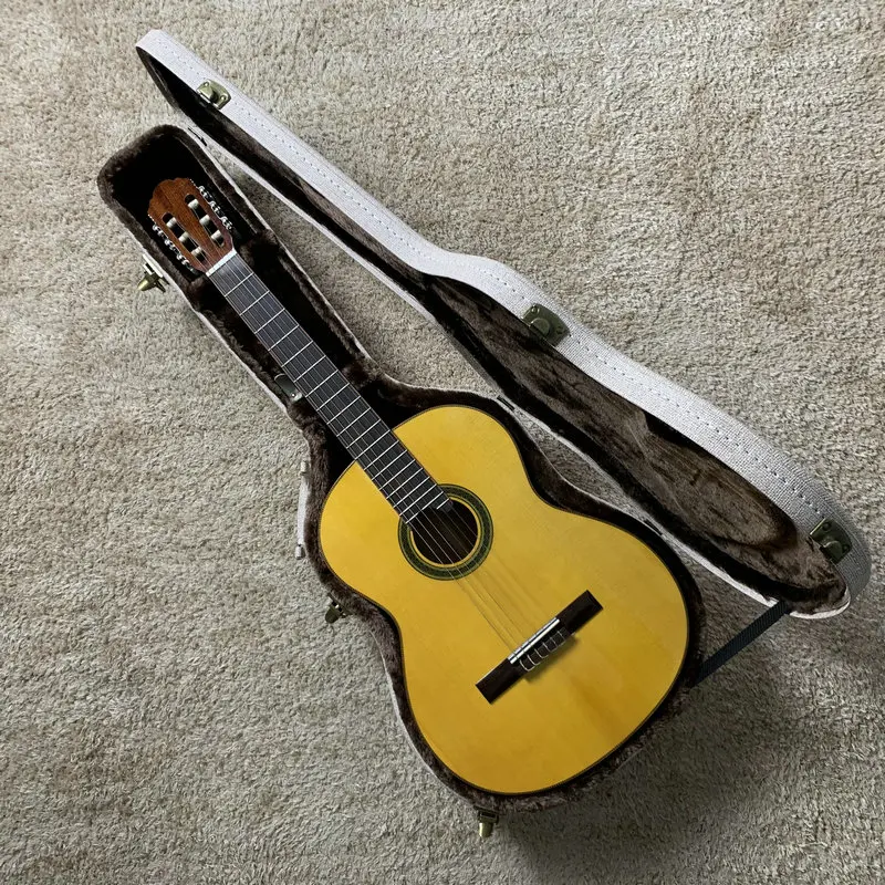 

Parker Brand Folklore Classical Guitar Case Hardwood Box Leather Case Adjustable 40 4 Inch Size Musical Instrument Accory