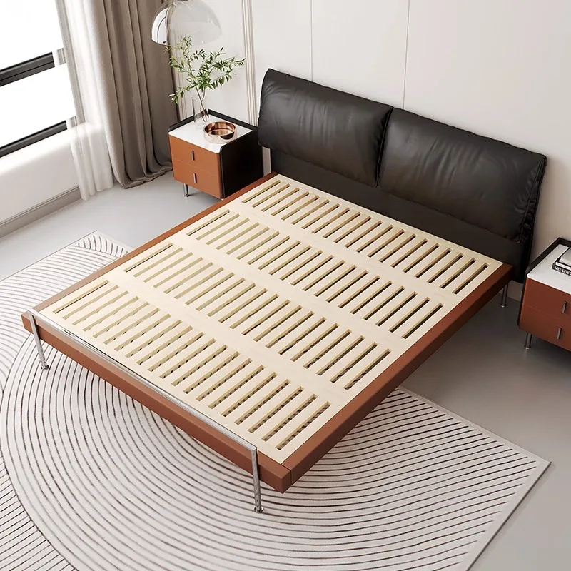 الحد الأدنى الشمال سرير التوأم إطار فريد سرير أطفال منضدة خزائن Cama De Lujo Para Dormitorio طقم غرفة نوم الأثاث #3