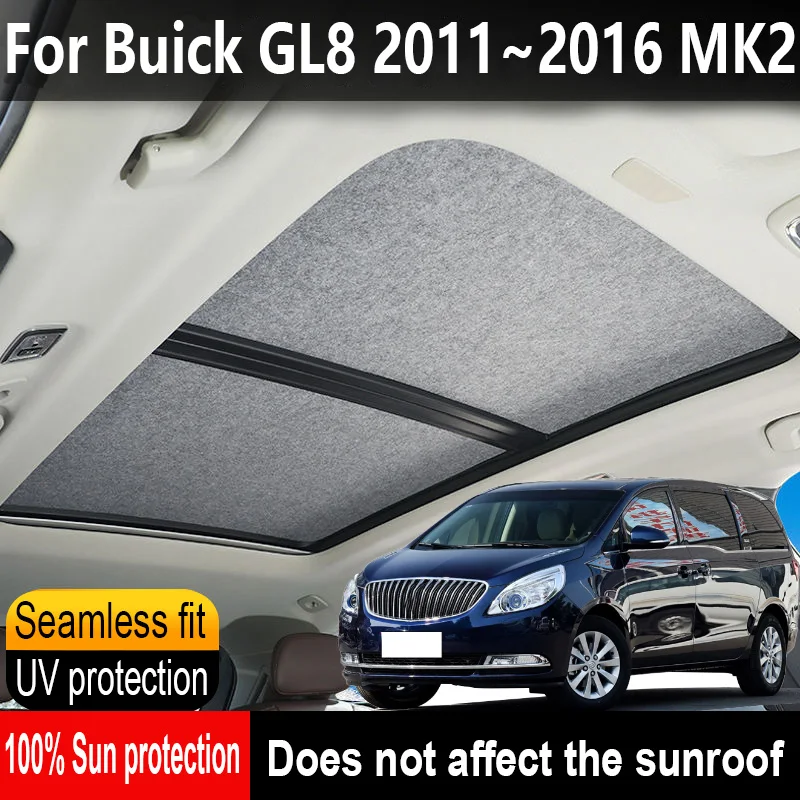 

Car Panoramic Sunroof Insulation Roof Visor For Buick GL8 2011~2016 15 MK2 Anti-UV Electrostatic Adsorption Sky Curtain Sunshade
