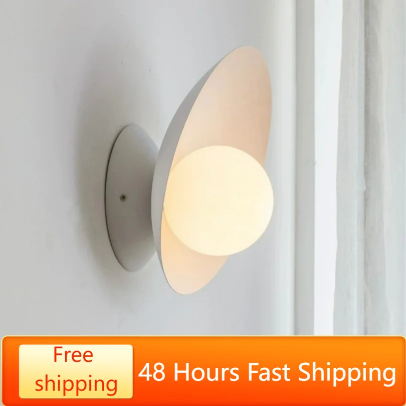 

Modern Led Wall Lamps for Bedroom Bedside Hallway Aisle Corridor Ceiling Light Fixtures Sconce Lighting Decoration Shell Indoor