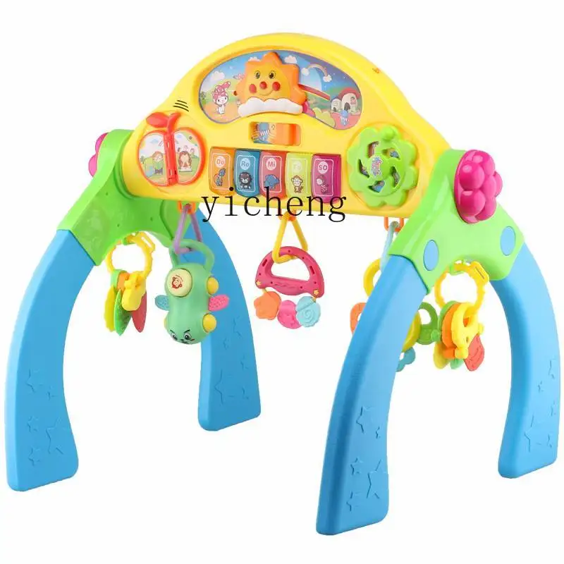 Tqh Children's Gymnastic Rack Baby Toys Educational Music Girl and Boy Baby Walker Newborn Pedal Piano