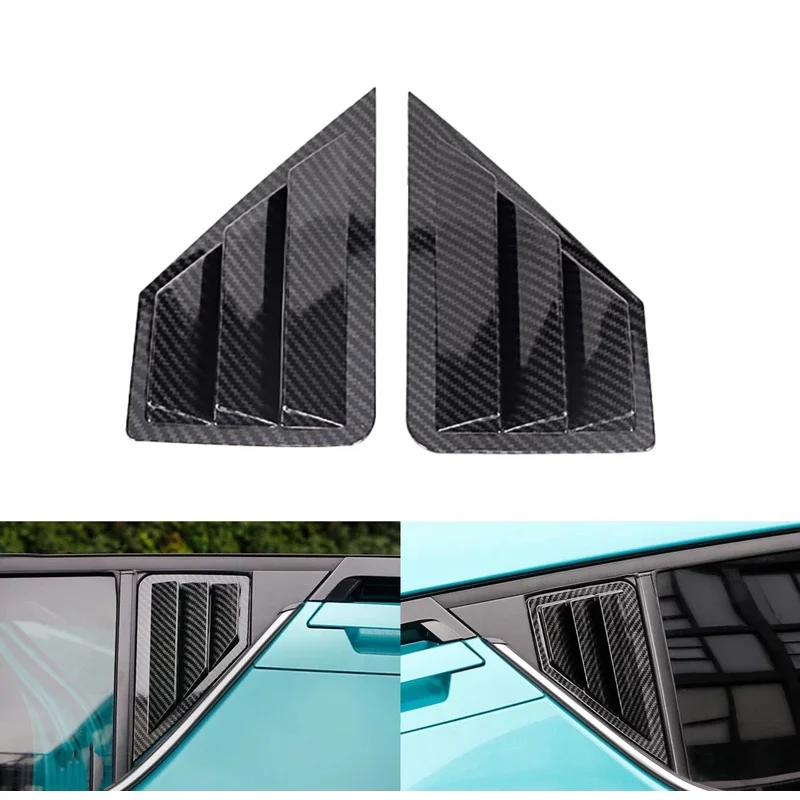 

Carbon fiber car window Louver cover for Toyota C-HR CHR 2016 2017 2018 2019 2020 2021 side air vent abs