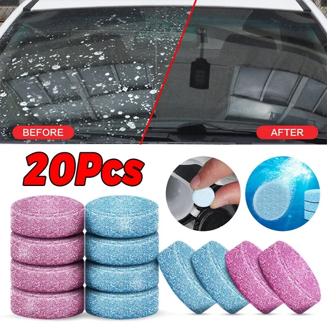 3/5/10/20Pcs Mieszany płyn czyszczący do wycieraczek samochodowych Tabletki musujące do czyszczenia toalet Tabletki skoncentrowane Akcesoria samochodowe