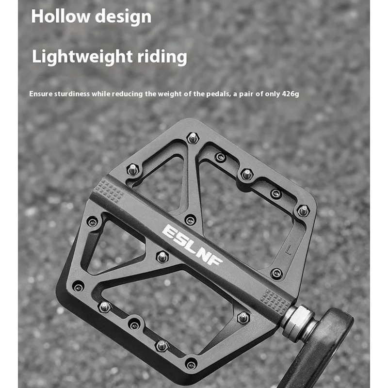 Mountain Bike Pedals for Road Bikes with Triple Sealed Bearing System Made of Nylon-Molybdenum Steel Axle Riding Equipment