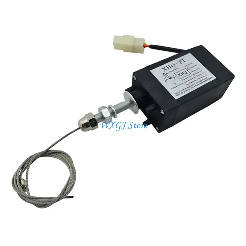 

37JE High Efficiency 12V/24V Electric Cutoff Solenoid Valves Suitable for Diesels Motor Control, Engine Emergencies Stop