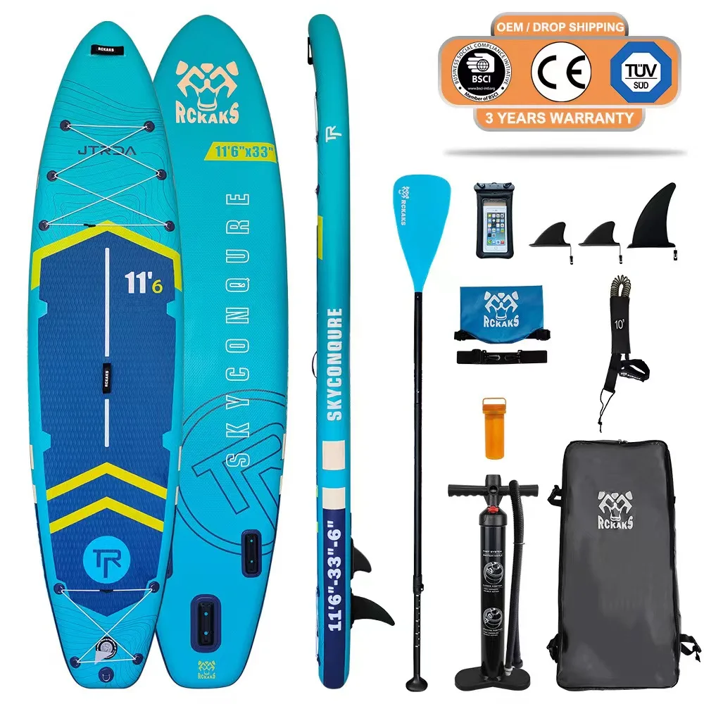 Todo redondo inflável Stand Up Paddle, surf SUP, logotipo personalizado, surf SUP