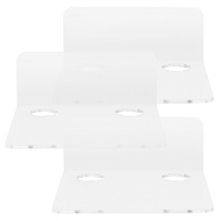 3Pcs Acrylic Small Floating Wall Shelf for Baby Monitor Speaker Security Camera Storage Rack Holder Bracket Webcam Wall Mount