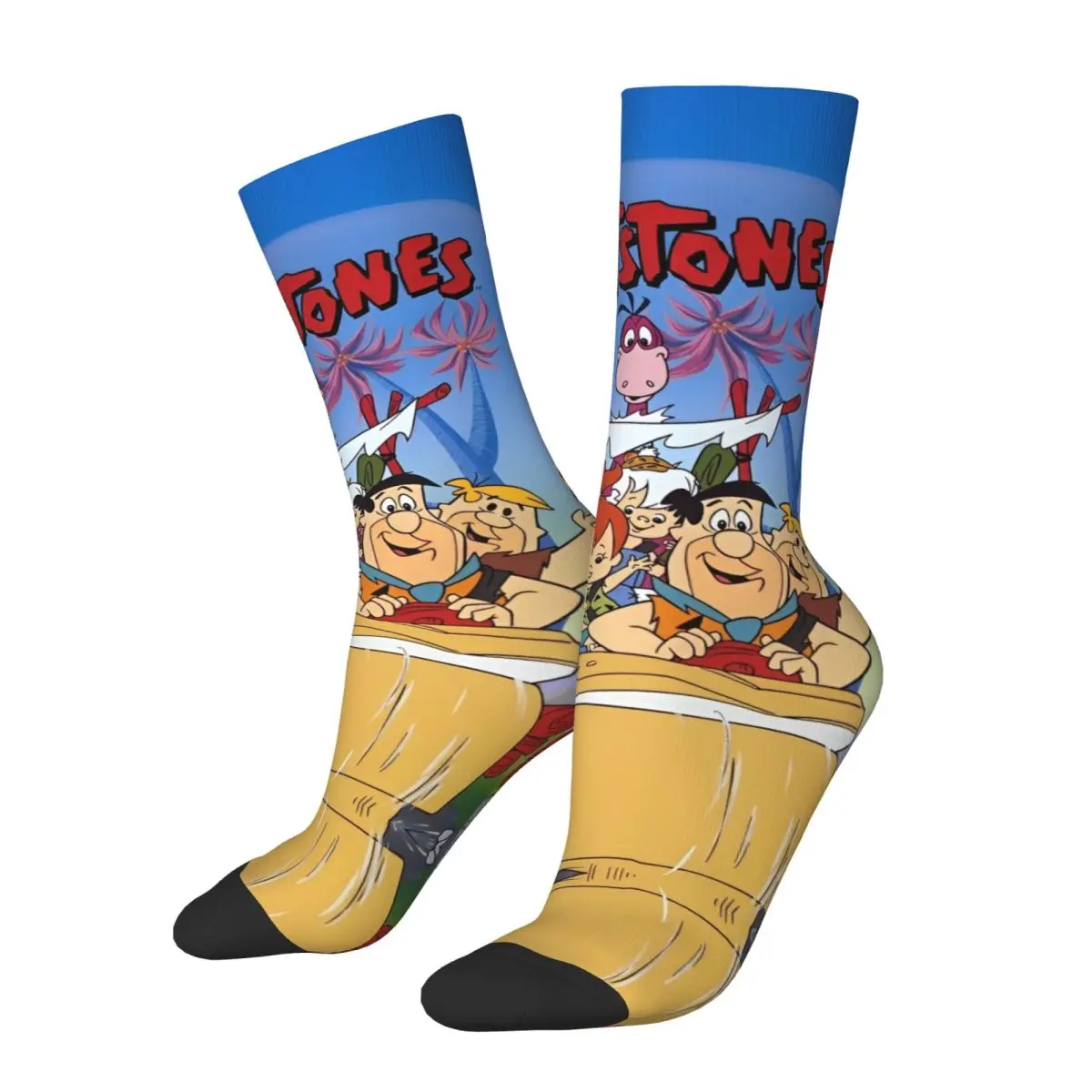 Female The Flintstone Cartoon Anime Dabba Socks Warm Fashion Socks Harajuku Accessories Middle TubeSocks Small Gifts