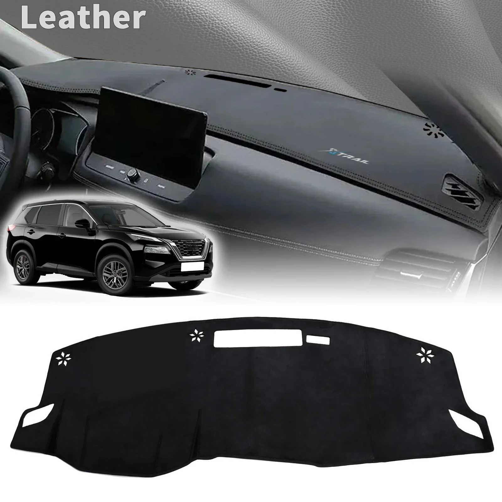 

for Nissan X-Trail XTrail T33 2025-2021 X Trail Car Accessories Dashmat Protective Carpet Dashboard Cover Pad DashMat Sunshade
