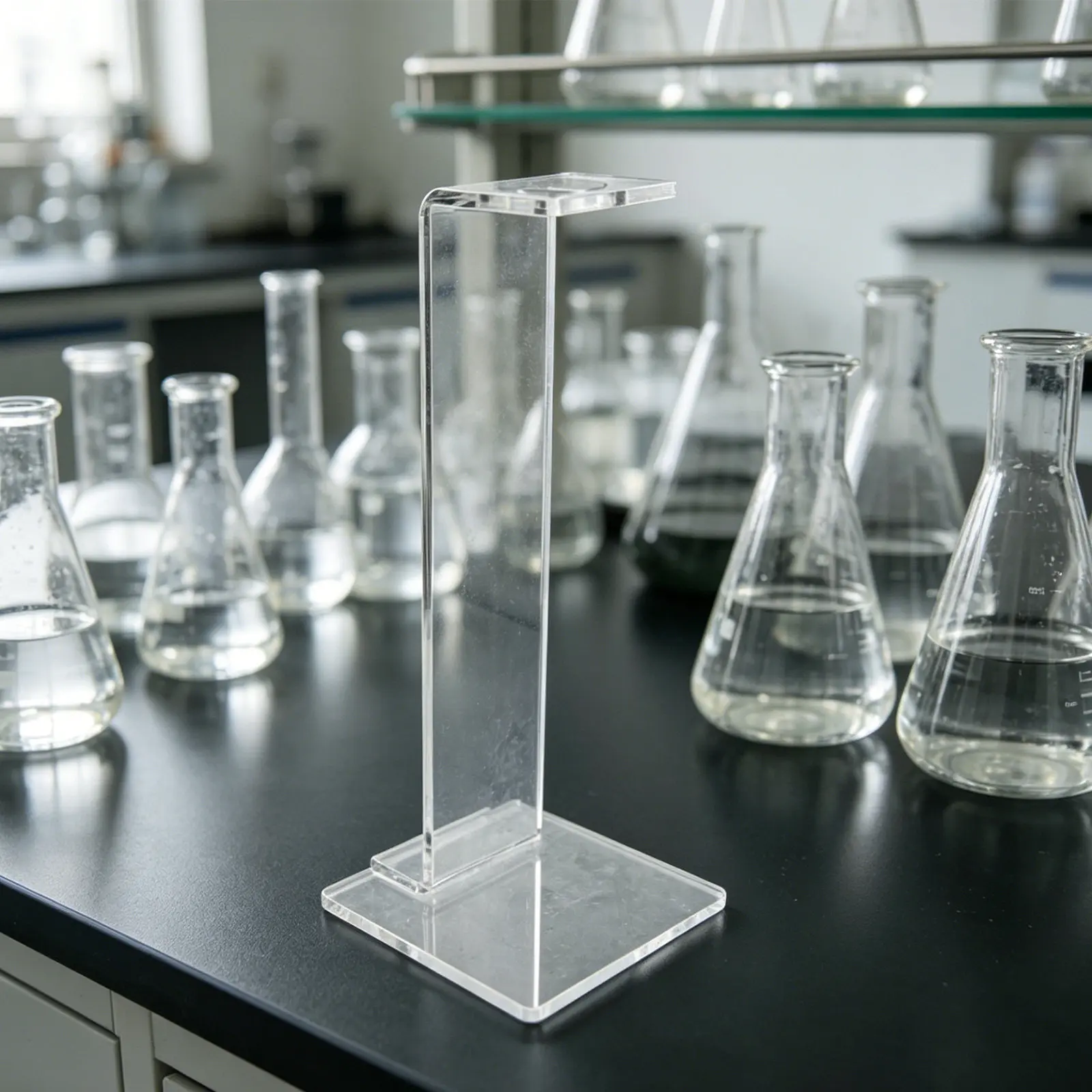 Clear Acrylic Syringe Organizer Rack Vertical Storage 50Ml Syringe Holder Stand Compact Countertop Lab Home Feeding Tubes view 4