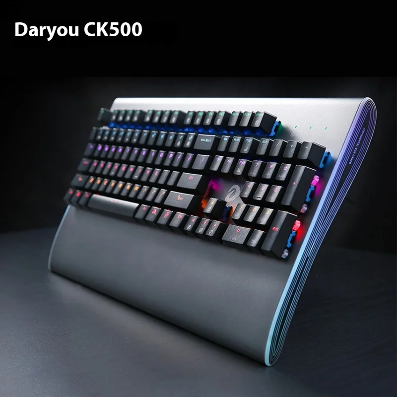 Daryou Ck500 Infrared Blue Axis Optical Axis Gaming Keyboard New Wired Gaming Waterproof Large Hand Support Birthday Gift