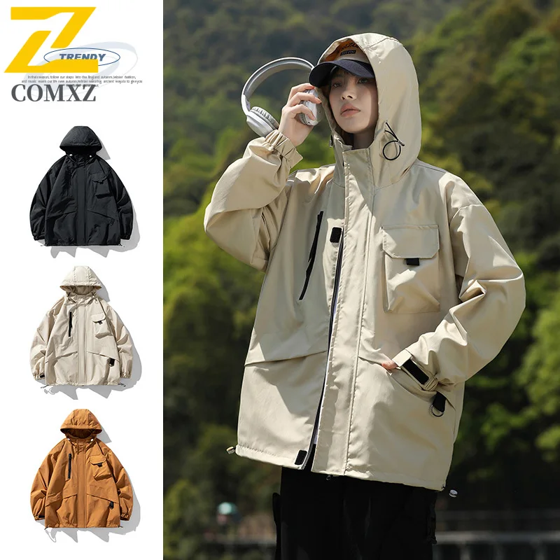 

2025 New Men's Charge Jacket Windproof Waterproof Breathable Hooded Jacket Outdoor Camping and Hiking Stormtrooper Team Jacket