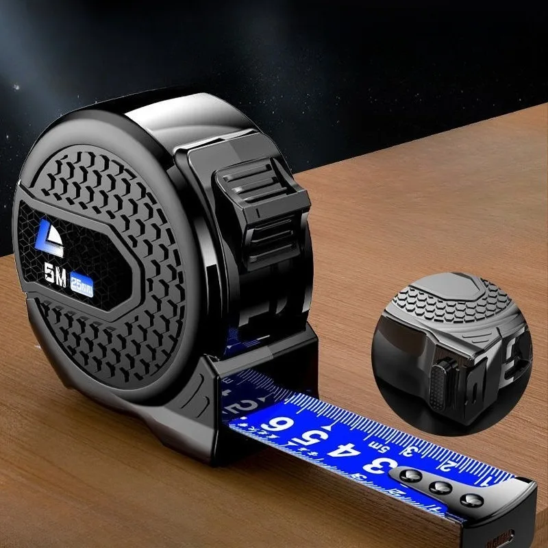 Cinta métrica retráctil de precisión, herramienta de medición de acero métrico de 5 7,5 y 10 metros para carpintería, construcción, manualidades, uso doméstico