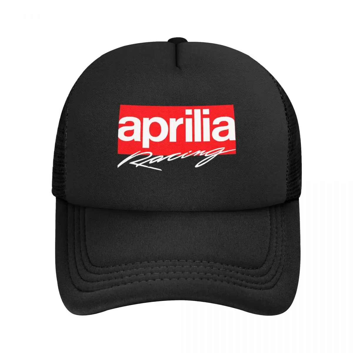 Adult Aprilia Racing Trucker Cap Hip-Hop Mesh Baseball Cap Polyester Motorcycle Racing Hat Sun Hats Adjustable Dad Hat Winter