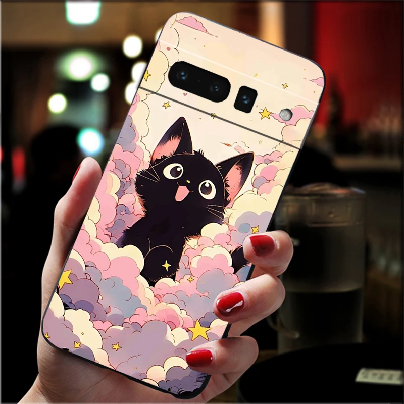 

Black Cat Phone Case For Google Pixel 10 9 Pro XL 9A 8 7 6 Pro Pixel 8A 7A 6A Pixel 8 7 6 5