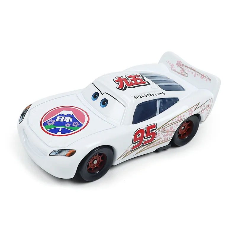 Disney Figures The King Helicopter Pixar Cars Doc Hudson Lightning McQueen Storm Jackson Metal Model Racing Car Toys Kids Gifts