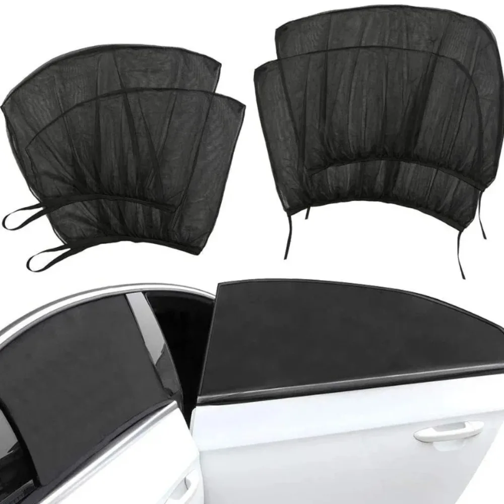 

Reflective Car Sunshade with Anti-Mosquito Mesh – UV Blocking & Heat Insulation Window Screen, Uses for Sedan SUV Side Windows