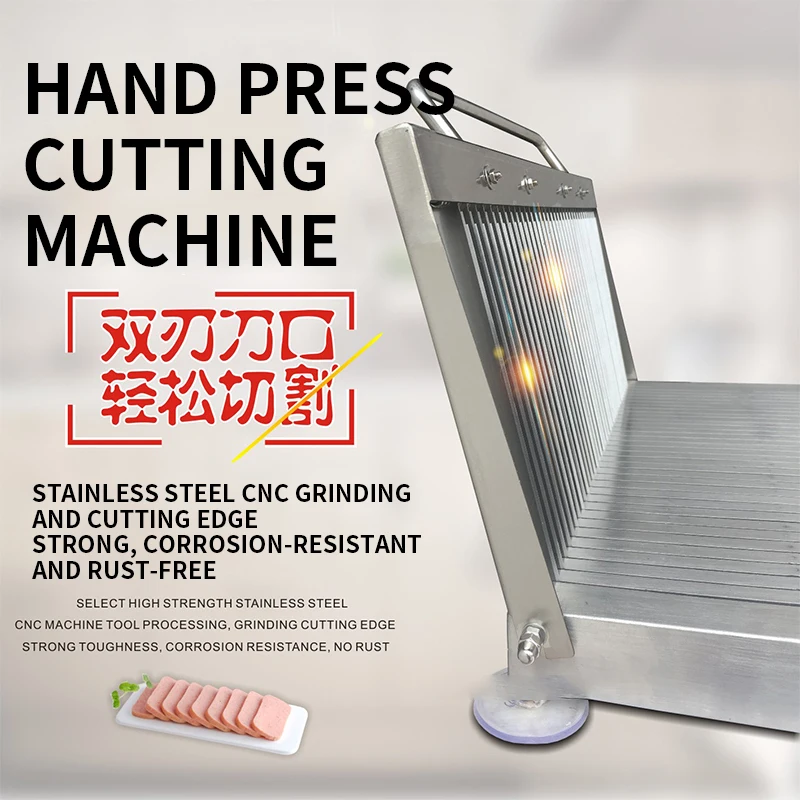 Multi-function slicing hand pressure thickened stainless steel double-blade sharp manual slicer, vegetable cooked food slice