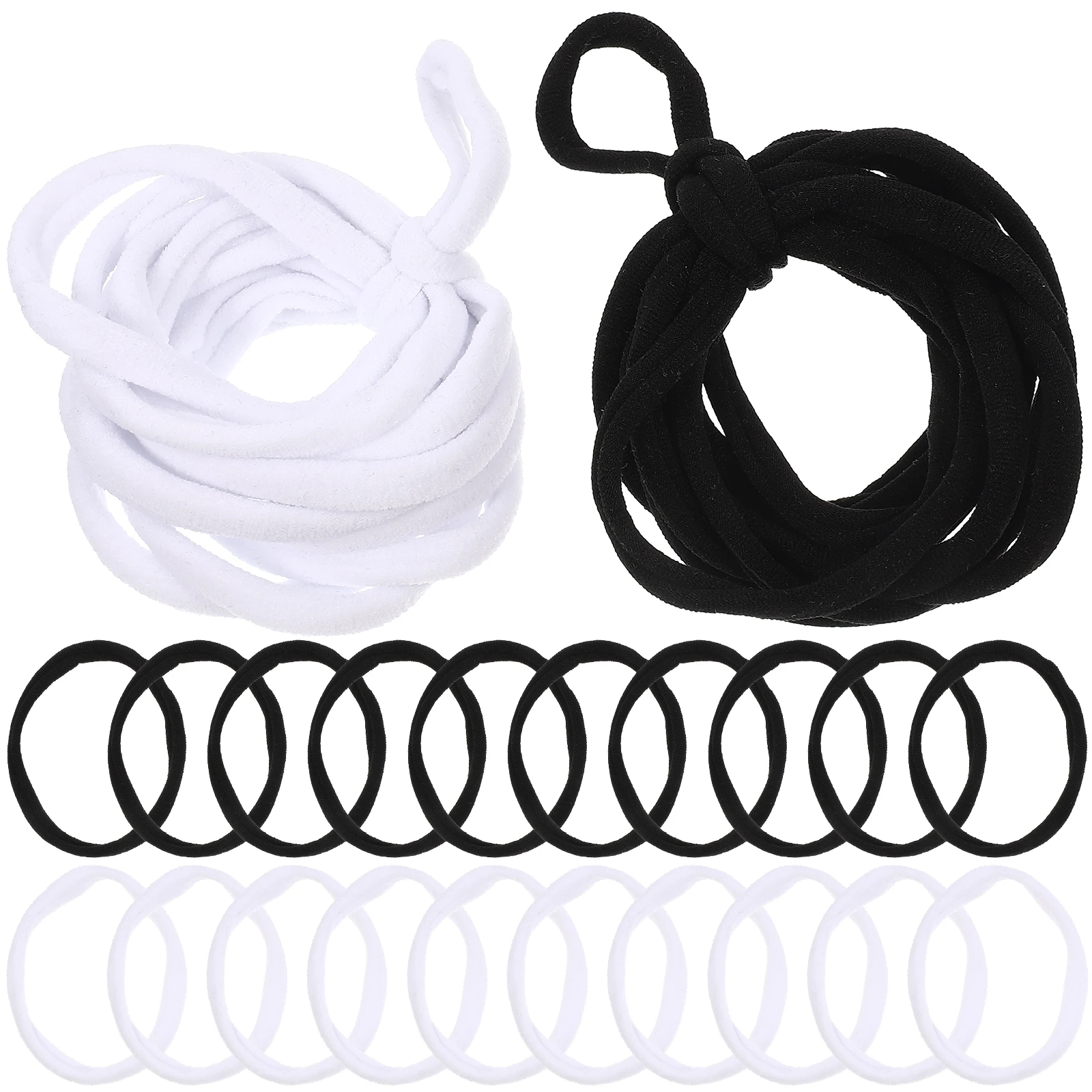 

192 Pcs Braided Rope Coaster Fabric Loops for Potholder Looms Woven Bracelet Child