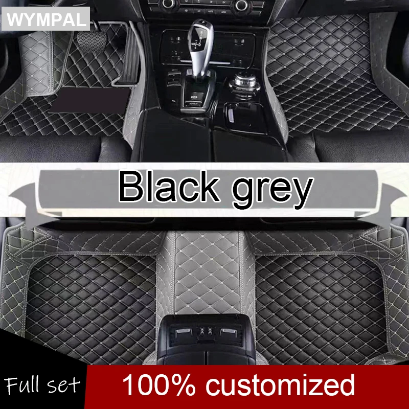 NONE Benutzer definierte Auto Luxus Leder Auto Boden matte für Renault Clio 4 Auto Matte Full Set Frauen wasserdichte Accessoires 9