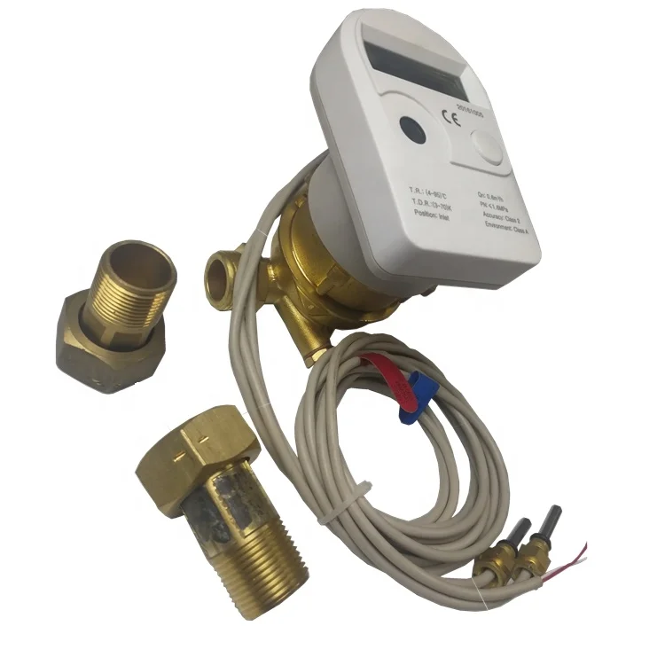 

DN15- DN40 sensor waterga flow mechanical heat meter with mbus back vortex or RS485 For residential