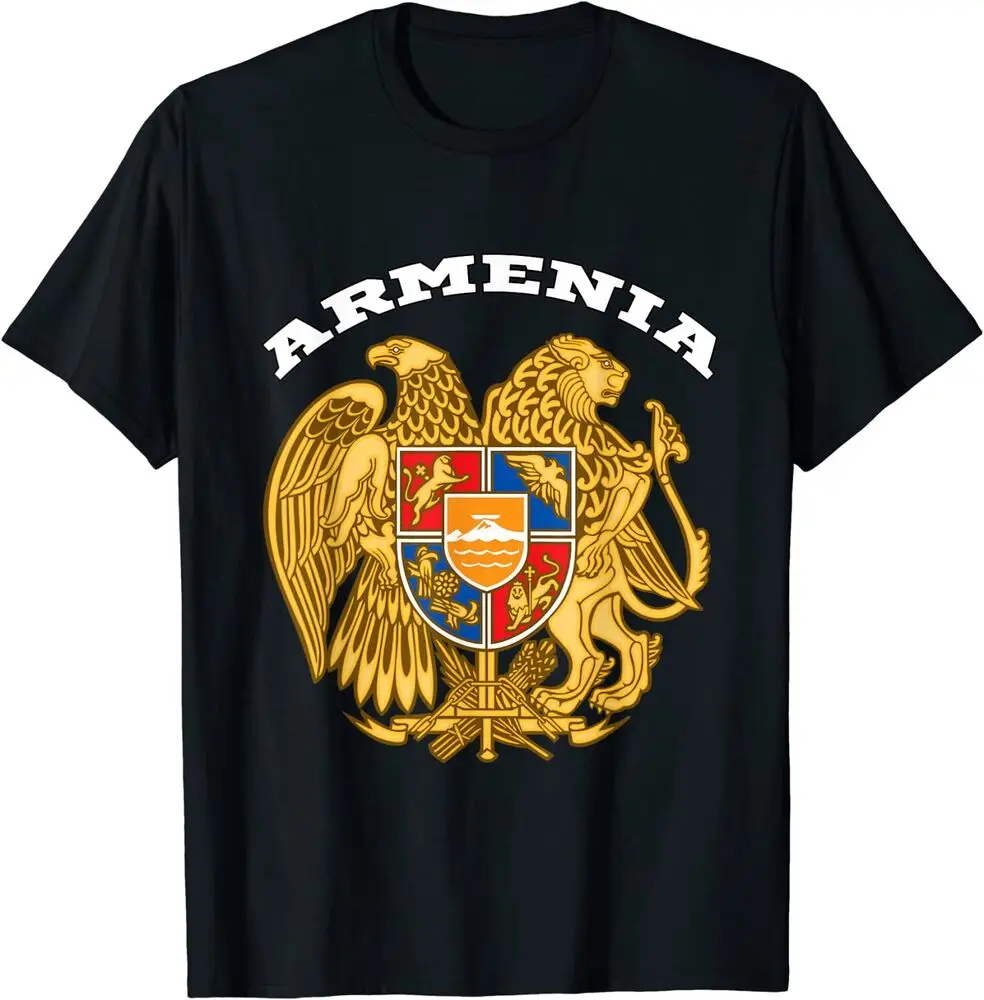 Armenia, Coat Of Arms Flag Souvenir Yerevan T-Shirt For Men Clothing Women Tees High Quality 100%Cotton Short Sleeve