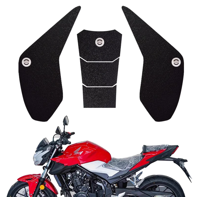 for Honda CB400F 2021-motorcycle fuel tank sticker fishbone sticker anti-slip protection fuel tank side sticker