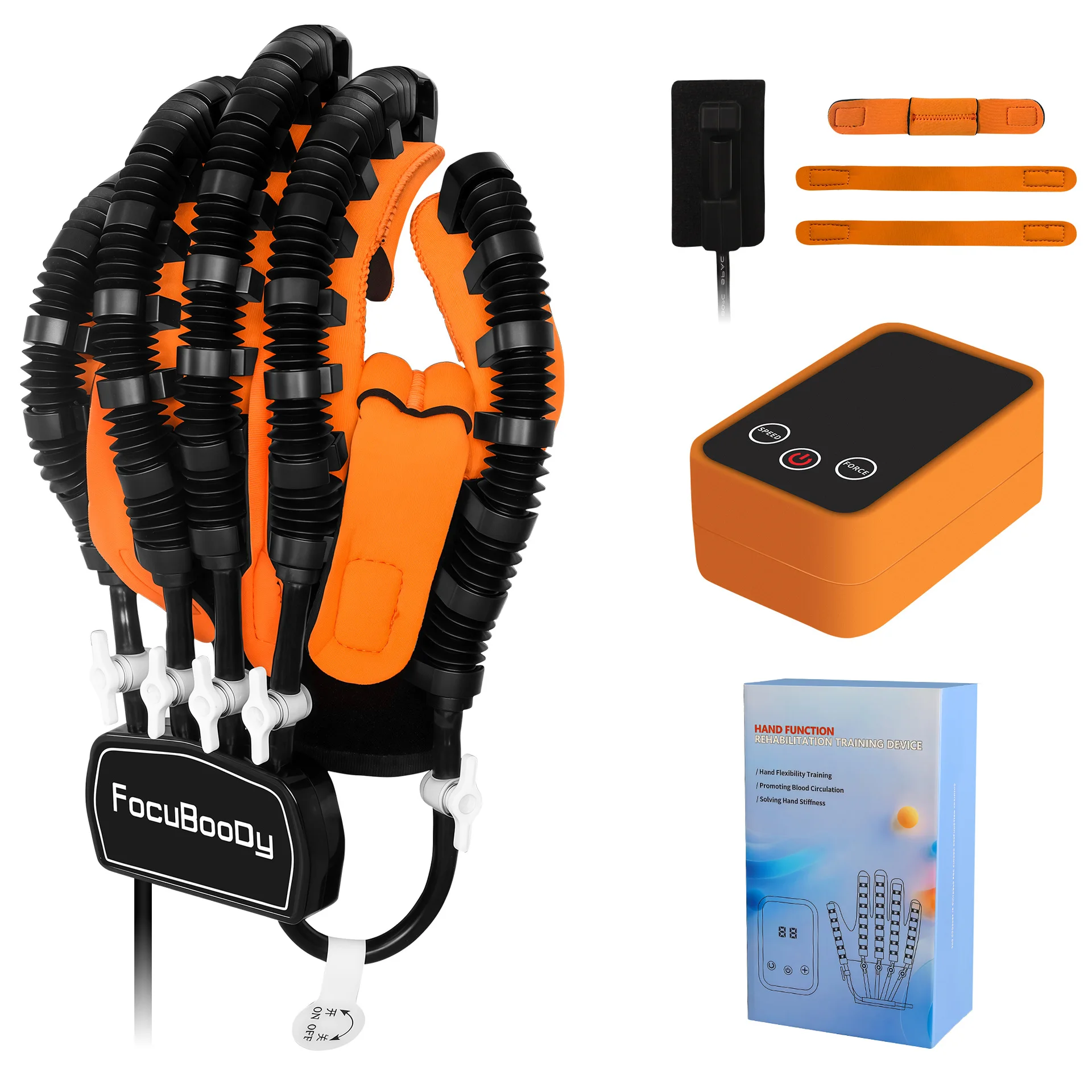 Rehabilitation Training Robot Glove For Stroke Hemiplegia Hand Massage Plug In Type Cross Border Exclusive Supply Device