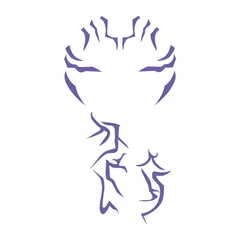 Cy2025 dessin animé démon chasseur de KPop Cosplay Rumi violet tatouage autocollant accessoires de déguisement déguisement de fête Halloween Roleplay Pro