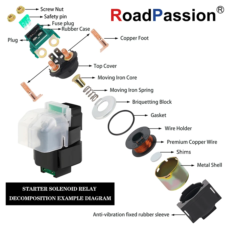Motorcycle Starter Solenoid Relay Ignition Switch For Suzuki DR650SE GSX-R600 GSX-R 600 GSXR 750 GSXR750 GSF600S