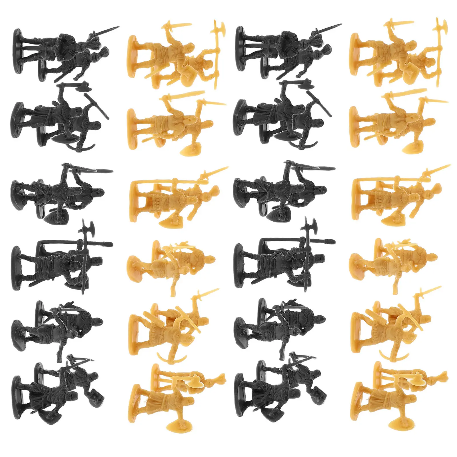 

400Pcs Medieval Knight Soldiers Miniature Set Realistic Plastic Armor Battle Figures Kids Party Decorations Playset