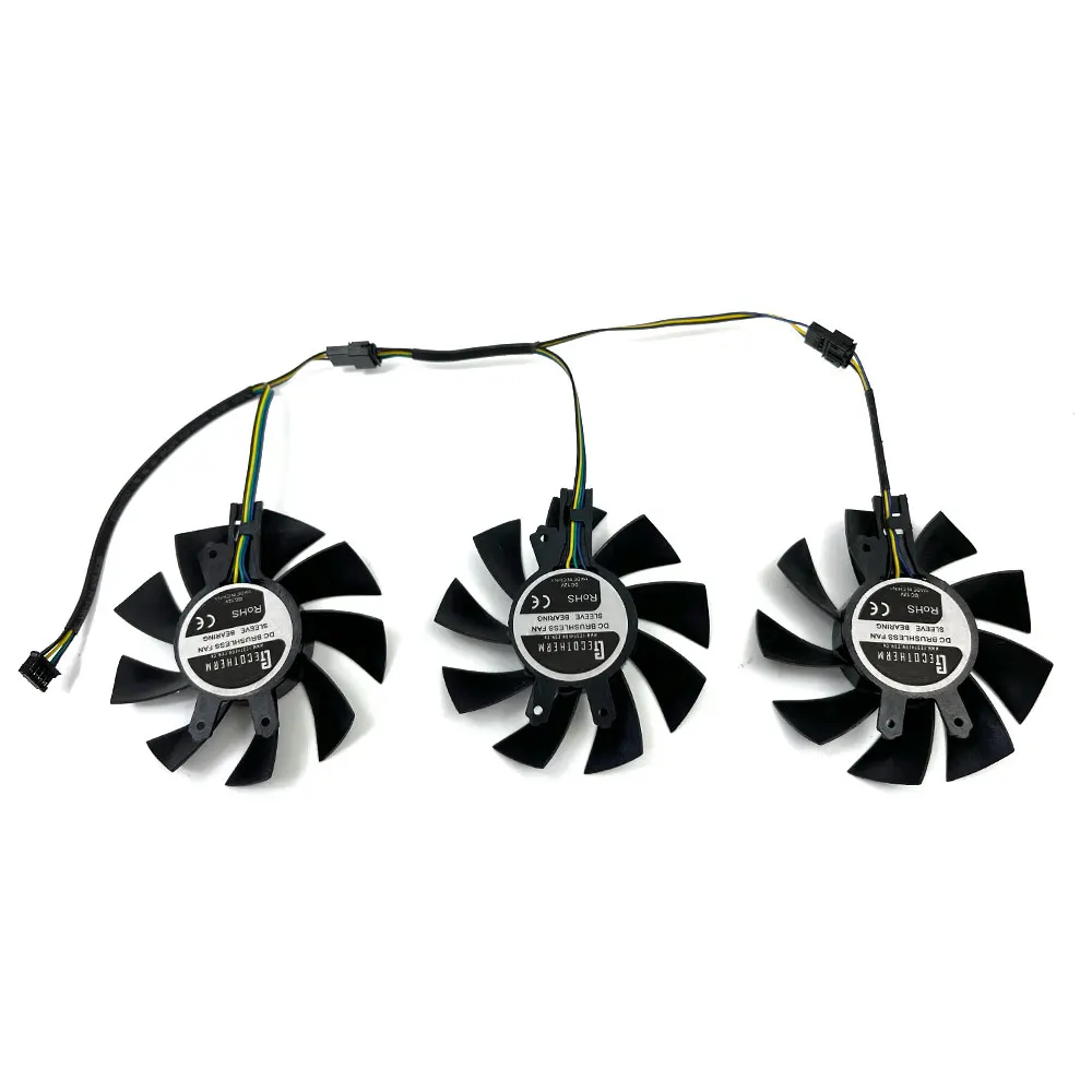 Novo 77mm 4pin gtx 1660 gpu ventilador, para zotac geforce rtx 2060 gtgtx 1660ti fan 1660 X-GAMING oc placa gráfica ventilador de refrigeração