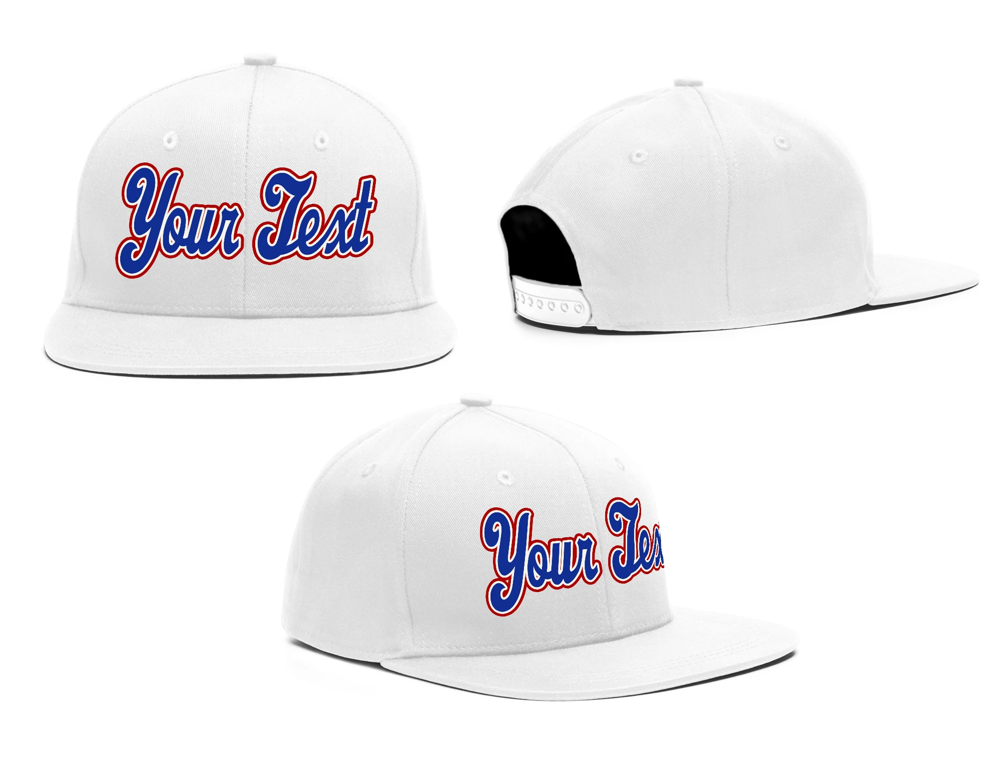 Custom Baseball Cap Embroidered Your Name Make Your Own Adjustable Snapback Sports Hat for Men/Women Hip Hop Street Caps 3 Piece