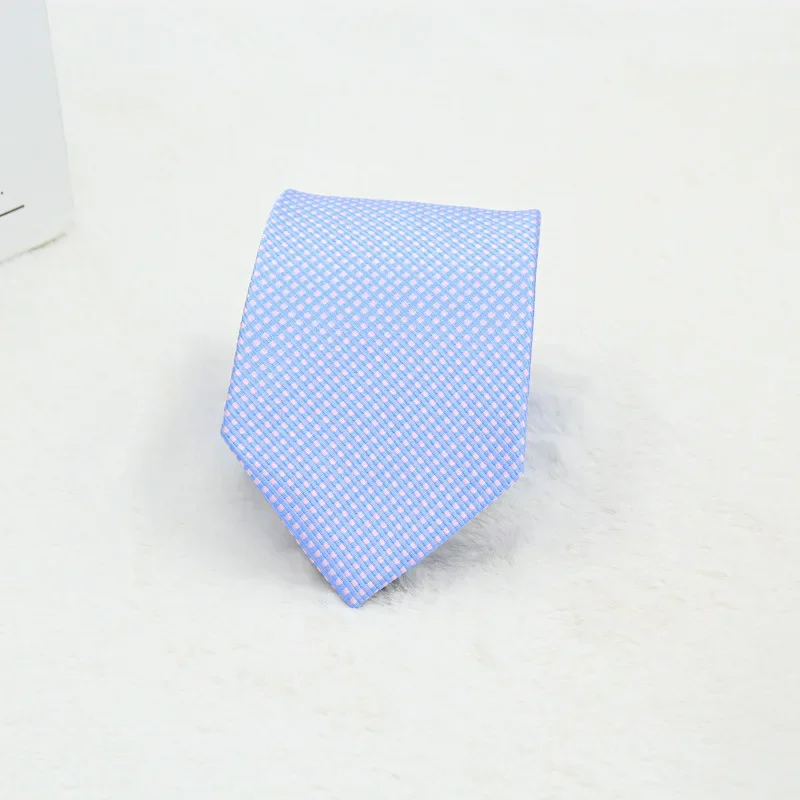 Men's polyester business tie formal wear polyester polka dot solid color wedding celebration Korean version spot tie